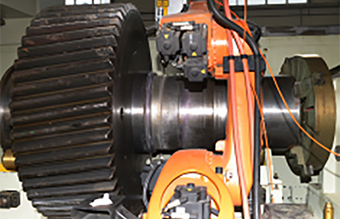 托辊轴激光在线修复