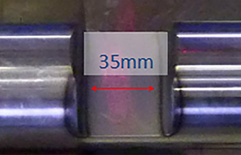 轴槽壁面激光淬火